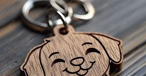 Personalised laser engraved keychain @ St Leonards