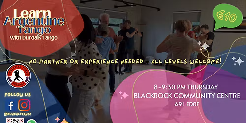 Regular Weekly Class - Improving your Tango skills and having fun