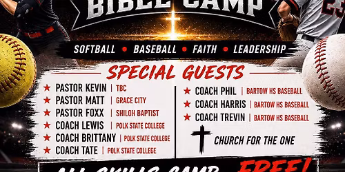 Legends Baseball\/Softball Summer Bible Camp