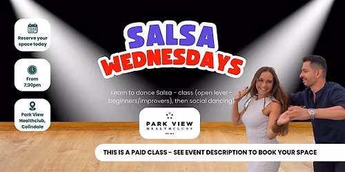 Salsa Wednesdays (Salsa dance classes for improvers, then social dancing)