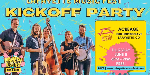 Kickoff Party for Lafayette Music Fest