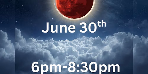 Strawberry full moon circle with Willow 