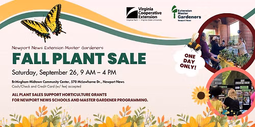 Fall Plant Sale with the Newport News Master Gardeners