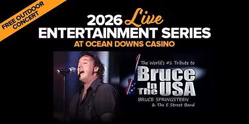 Bruce in the USA @ Ocean Downs! FREE SHOW!