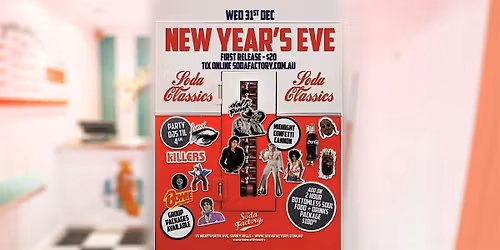 NYE 2025 at The Soda Factory