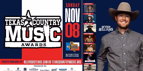 Tristan Roberson LIVE at the 2026 Texas Country Music Awards | Billy Bob\u2019s Texas