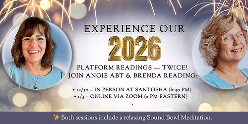 Platform Readings for The New Year - includes a Sound Bowl Meditation - in person