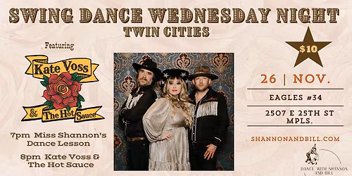 Kate Voss & The Hot Sauce at Swing Dance Wednesday 11\/26