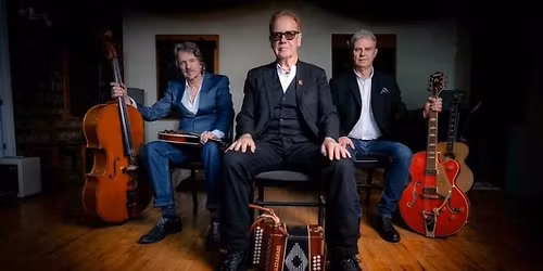 Oysterband's John Jones with Ray Cooper and Al Scott 