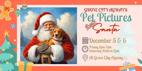 Pet Pictures with Santa 2025 @ Grove City Agway