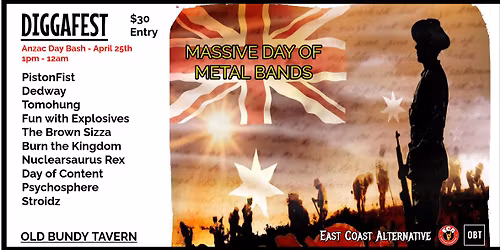 Diggafest - Anzac Day Bash