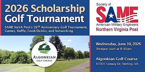SAME NoVA Post 26th  Anniversary  Golf Tournament