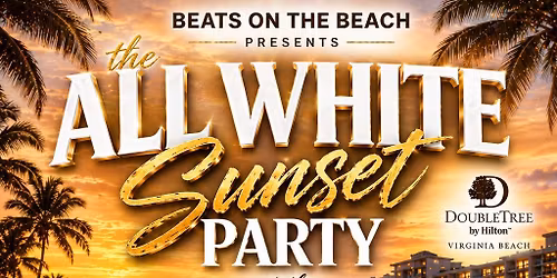 All white sunset party double tree hotel