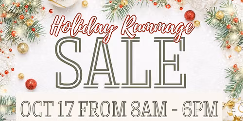 Holiday Rummage Sale 🎄🛍️