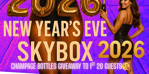 NYE $90~3Hr Open Bar