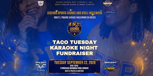 Taco Tuesday Karaoke Night Fundraiser