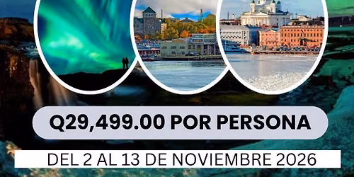 En Busqueda de la Aurora Boreal, Islandia, Finlandia, Laponia, Helsinki,