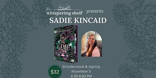 Author Event: Sadie Kincaid