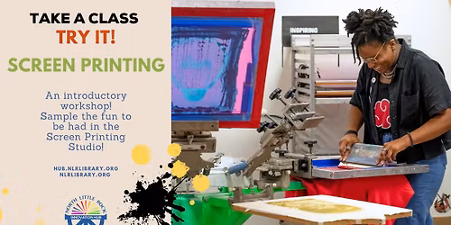 Class: Screen Printing \u2013 Try It! [North Little Rock Public Library System's Innovation Hub]]