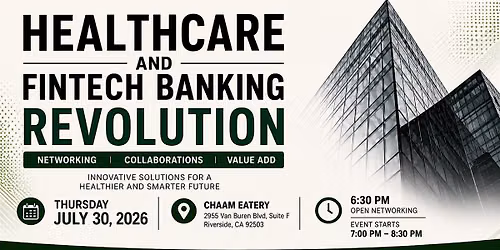 Healthcare and Fintech Banking Revolution!