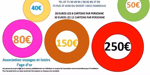 Grand loto Mensuel Cma grande bastide Cazaulx 13012