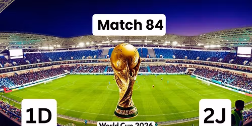 World Cup 26: Round of 32: 1H vs. 2J - Match 84
