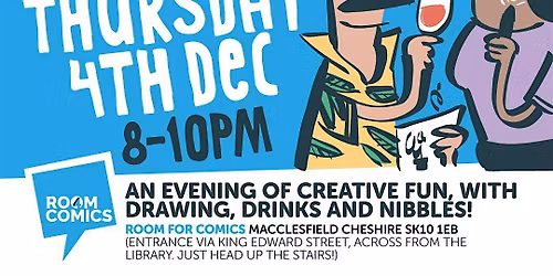 TALK, DRiNK & DRAW! A Social Evening of Chat & Cartoon-Art!