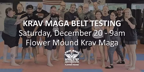 December Krav Maga Belt Testing