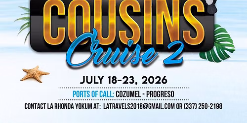 Cousins Cruise 2 to Cozumel