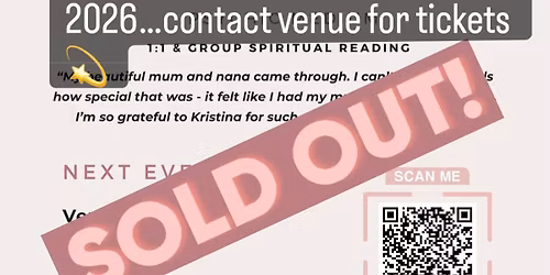 SOLD OUT - Psychic Medium Kristina Simpson