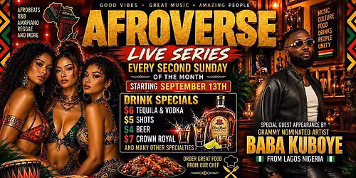 AFROVERSE LIVE - AFROBEAT SUNDAYS