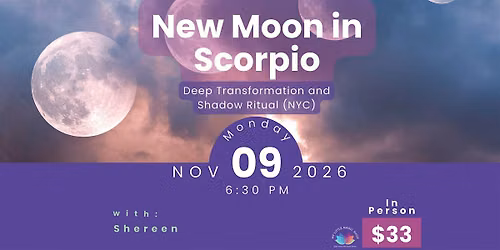 New Moon in Scorpio Astro Workshop