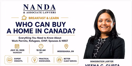 Breakfast & Learn: Who Can Buy a Home in Canada?