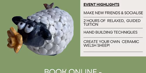 Make your own ceramic Welsh sheep sculpture workshop 