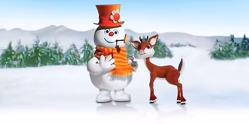 Breakfast buffet with Frosty and Rudolph