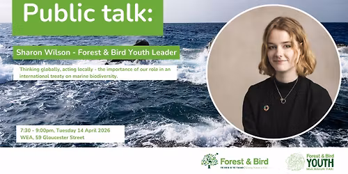 F&B North Canterbury Public Talk - Youth Leader, Sharon Wilson