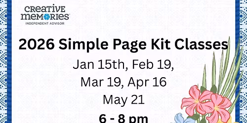 Monthly Simple Page Kit Class