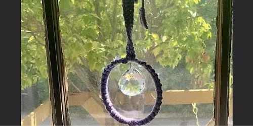 Macrame Prism Window Hanging