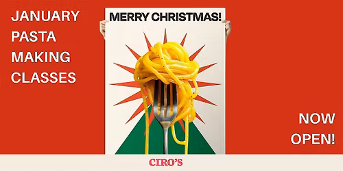 Beginner Fresh Pasta Workshop: CIRO'S, London N1
