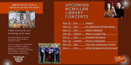 McMillan Concert Series 2026
