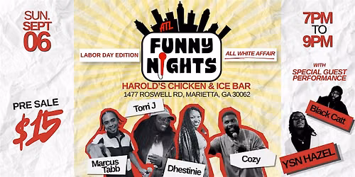 Funny Nights ATL: All White Affair (Comedy & Music)