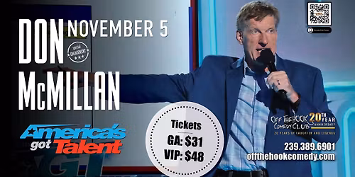 Comedian Don McMillan Live in Naples, Florida!