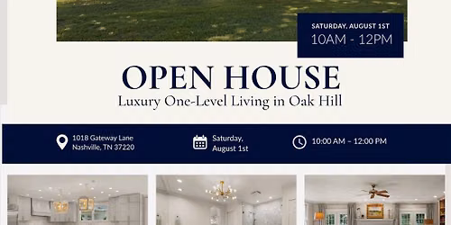 Open House in Oak Hill \ud83c\udfe1