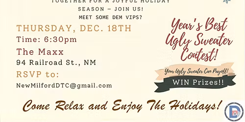 Holiday Party! Dem's and Friends Invited