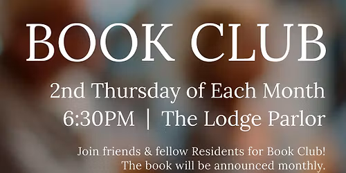 Book Club (Resident Event)