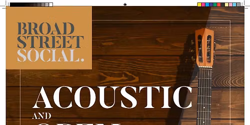 Broad St Acoustic and OPen Mic feat. Gerry O'Gorman