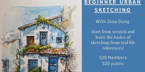 Beginner Urban Sketching w\/ Sina Sung
