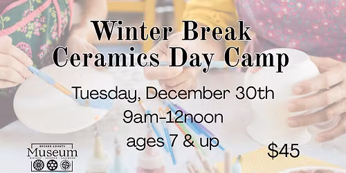 Winter Break Ceramics Day Camp