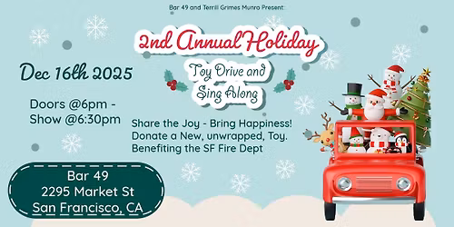 Bar 49 2nd Annual Toy Drive & Sing-Along
