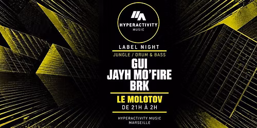 Hyperactivity Music presents GUI \/ JAYH MO'FIRE \/ BRK 